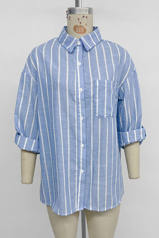 Striped Button-Down Shirt