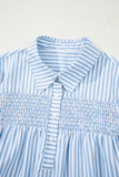 Striped Button-Down Blouse