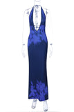 Elegant Halter Maxi Dress