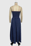 Strapless Polka Dot Casual Dress