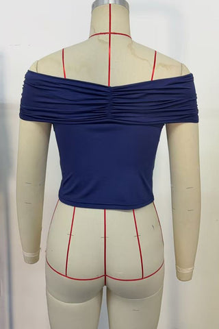 Draped Halter Tank Top