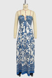 Strapless Floral Casual Dress