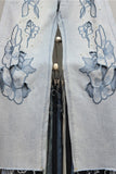 Floral Embellished Wide Leg Jeans