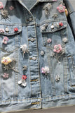 Floral Embellished Denim Jacket