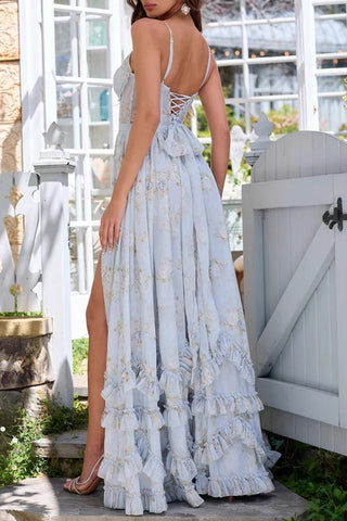 Maxi Sundress with Ruffle Details