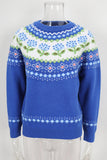 Floral Patterned Knit Sweater