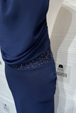 Elegant Draped Evening Gown