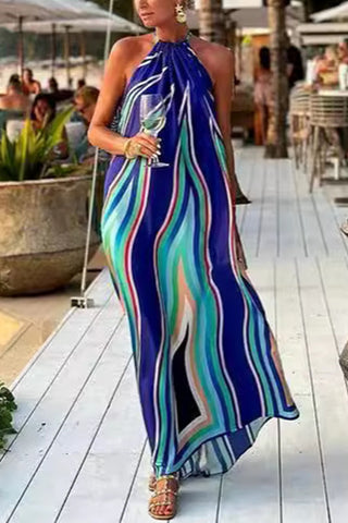 Striking Halter Maxi Dress