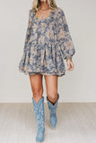 Floral Ruffle Overlay Romper