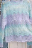 Knit Sweater with Patterned Design