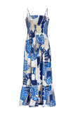 Abstract Printed Midi Dress