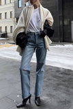 Classic Straight-Leg Denim Jeans