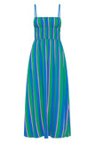 Striped Spaghetti Strap Maxi Dress