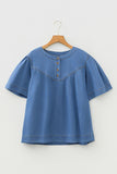 Button-Up Casual T-Shirt