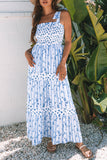 Floral Smocked Tiered Maxi Dress