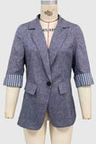Single-Button Tailored Blazer