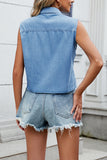 Tie-Front Sleeveless Tank Top