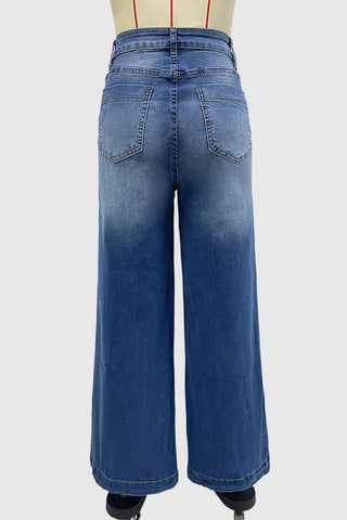 Classic Wide-Leg Straight Jeans
