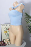 Asymmetric Strap Tank Top