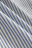 Striped Button-Front Short Set