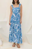 Floral Sleeveless Maxi Dress