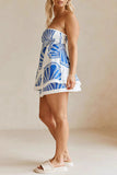 Seashell Print Strapless Casual Set