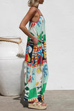 Vibrant Tropical Print Sundress