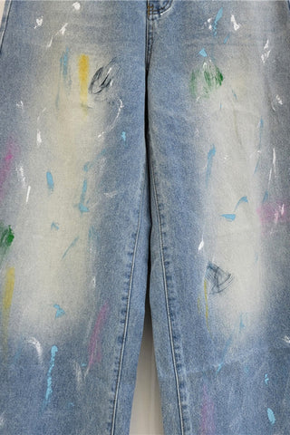 Artistic Straight-Leg Jeans