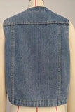 Button-Front Denim Vest