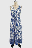 Floral V-Neck Casual Dress