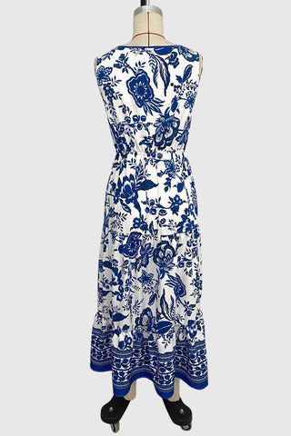 Sleeveless Floral Midi Dress