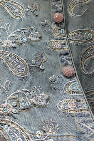 Patterned Button-Up Vest