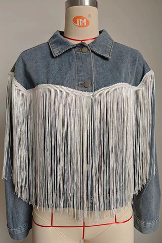 Fringe Denim Jacket