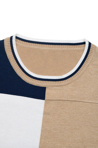 Chic Block Pattern Sweater