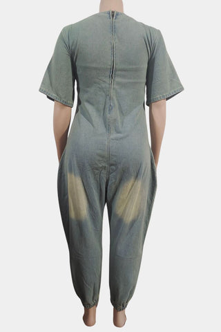 Relaxed V-Neck Jumpsuit