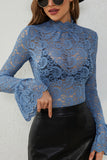 Elegant Lace Long Sleeve Blouse