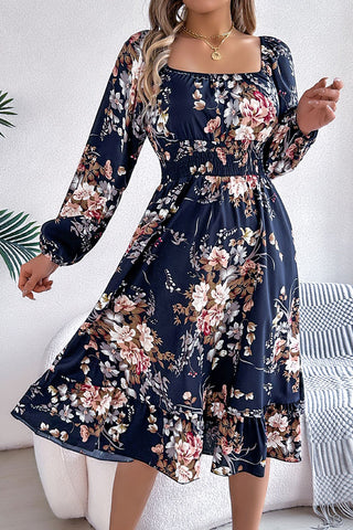 Floral Puff Sleeve Dress