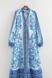 Floral Print Long Casual Dress