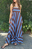 Striped Maxi Casual Dress
