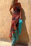 Geometric Sundress with Strappy Design