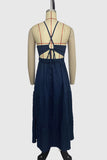 Halter-Neck Tiered Casual Dress