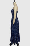Strapless Polka Dot Casual Dress