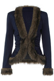 Faux Fur Trimmed Jacket