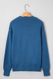 Letter Detail Crewneck Sweater