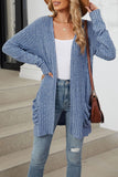 Open-Front Ribbed Cardigan