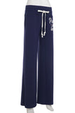 Wide-Leg Drawstring Casual Pants
