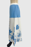 Floral Skirt with High Waist