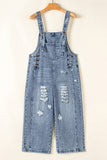 Distressed Overall Jumpsuit