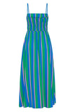 Striped Spaghetti Strap Maxi Dress