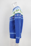 Floral Patterned Knit Sweater
